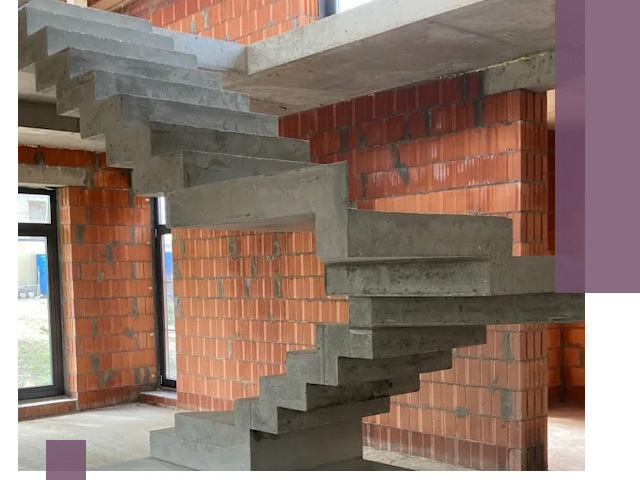 Изготовление бетонных лестниц под ключ в Валуйках