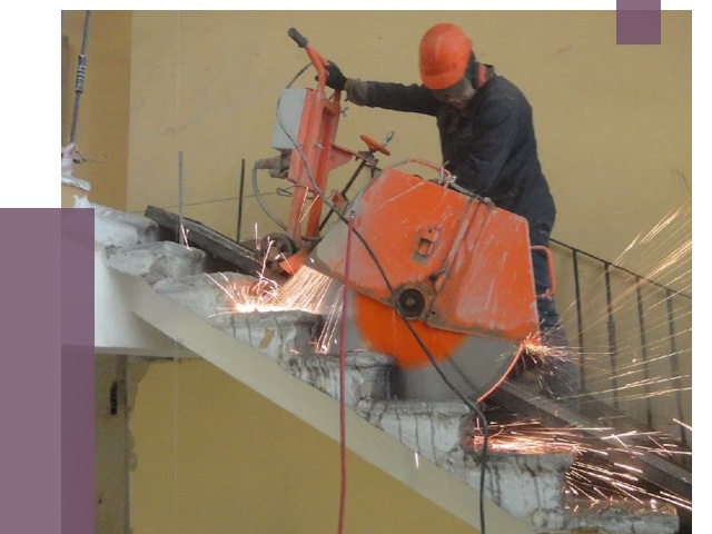 Демонтаж бетонных лестниц в Валуйках от 4790 руб. за м2 | ПРОЛЁТ-Вли