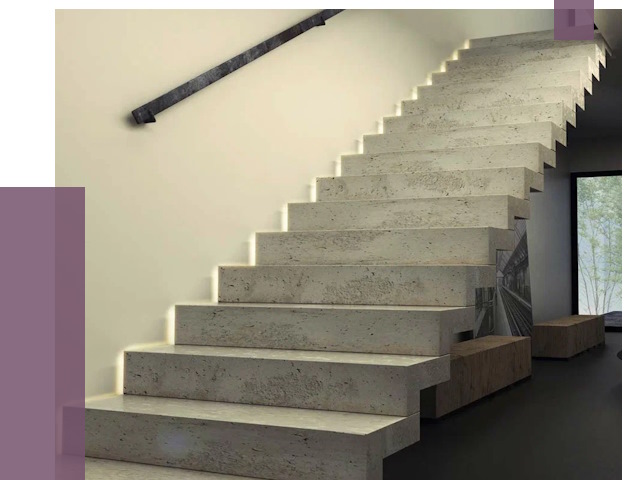 Облицовка бетонных лестниц в Валуйках от 4790 руб/м2 