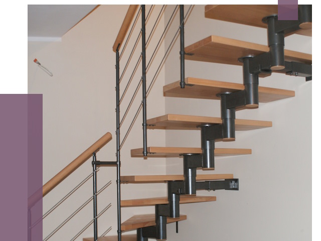 Изготовление модульных лестниц в Валуйках от 11976 руб. 