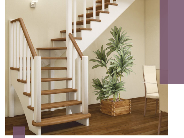 Г-образные лестницы под ключ в Валуйках — изготовление и монтаж