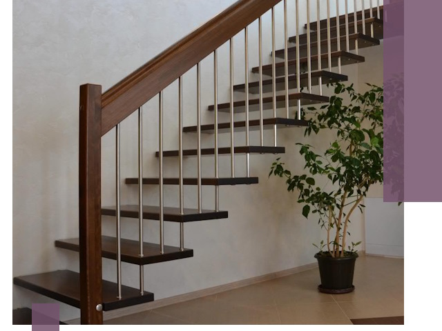 Лестницы на больцах под ключ в Валуйках – изготовление и монтаж