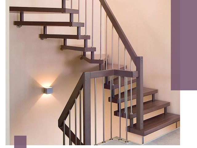 Изготовление лестниц на больцах в Валуйках под ключ