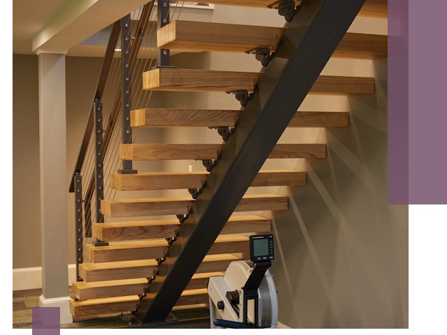 Лестницы на монокосоурах под ключ в Валуйках - изготовление и монтаж