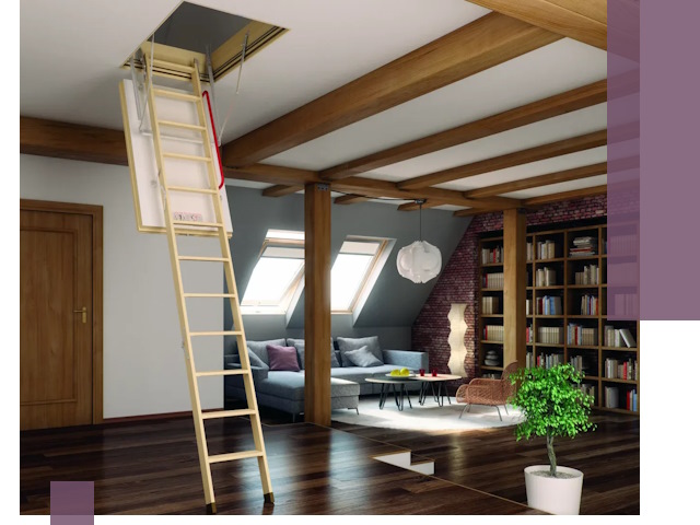 Чердачные лестницы под ключ в Валуйках: изготовление и монтаж