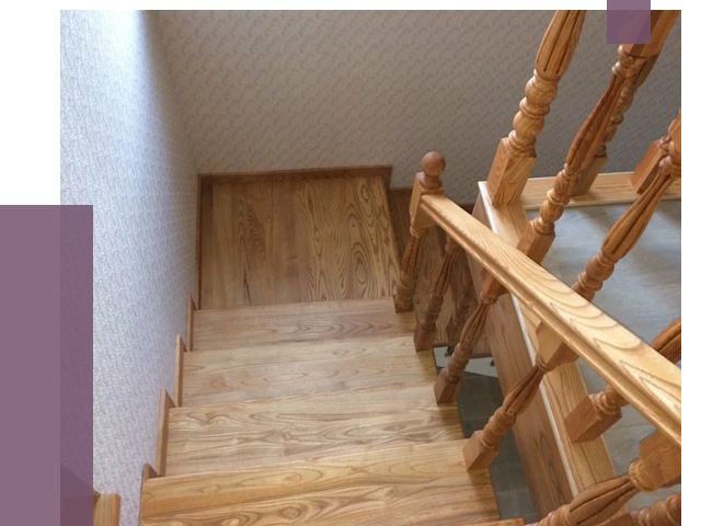 Сосновые лестницы в Валуйках под ключ от 8410 руб.  | ПРОЛЁТ-Вли