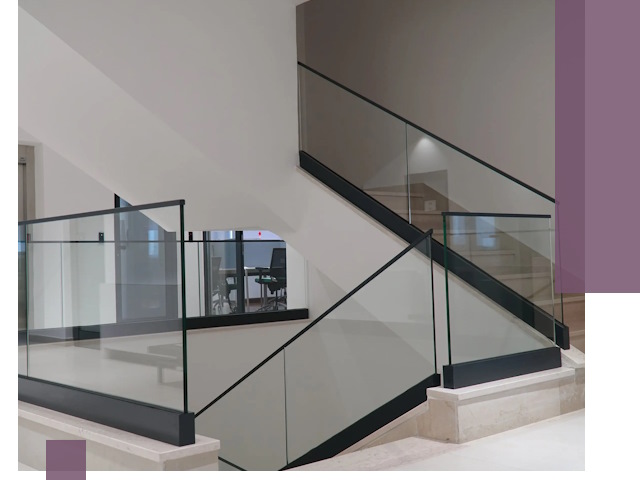 Стеклянные перила премиум-класса с установкой в Валуйках