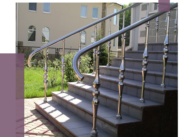 Перила для крыльца в Валуйках от 11177 руб. — монтаж ПРОЛЁТ-Вли