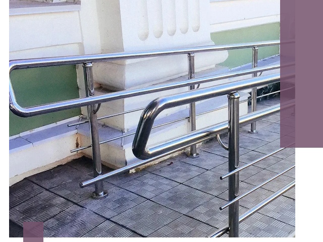 Ограждения пандусов из металла и нержавейки в Валуйках