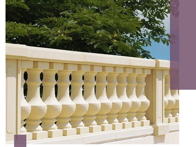 Установка балюстрады в Валуйках: изготовление и монтаж под ключ