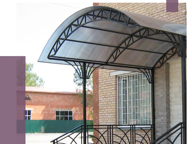 Металлические навесы и козырьки в Валуйках от 13306 руб.