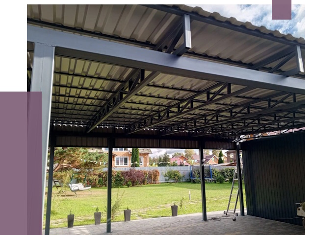 Монтаж навесов в Валуйках от 7664 руб. — установка навеса | ПРОЛЁТ-Вли