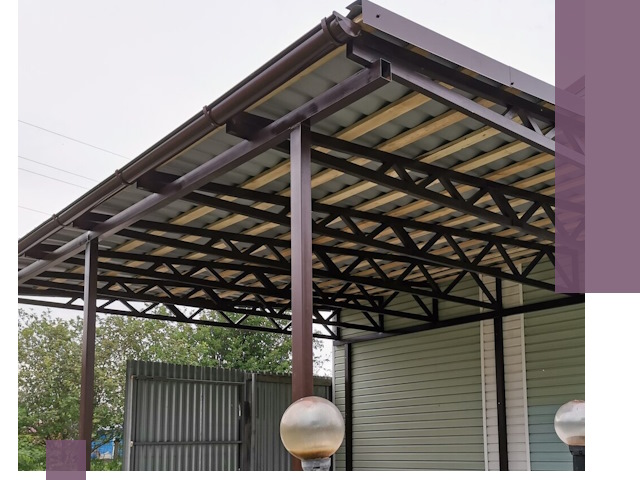Навесы под ключ в Валуйках: изготовление, монтаж и гарантия