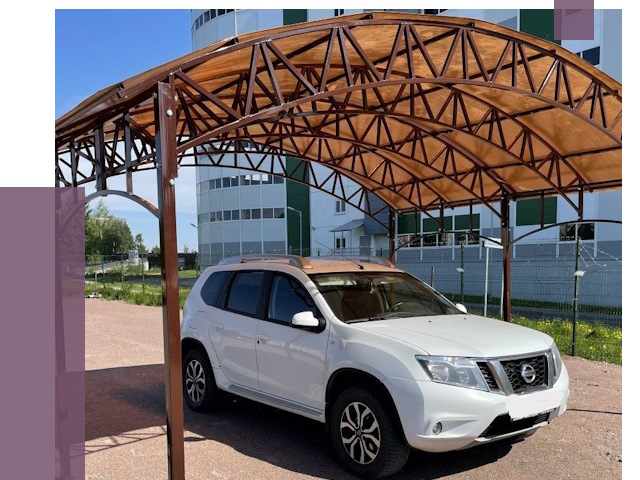 Недорогие навесы в Валуйках от 44709 руб.  | ПРОЛЁТ-Вли