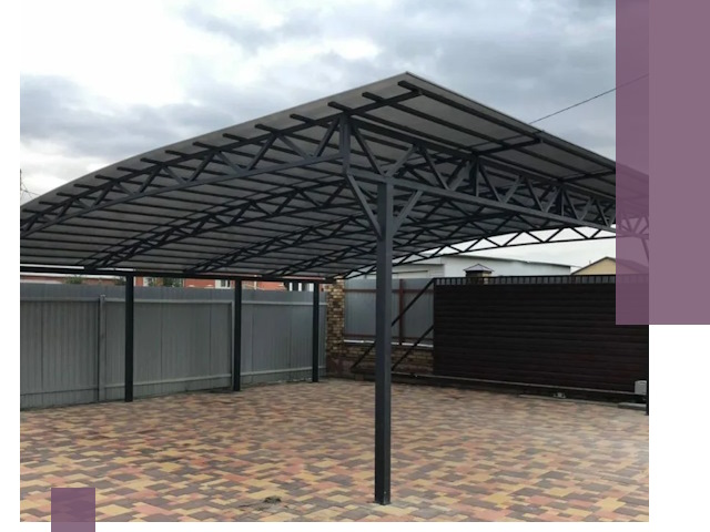 Недорогие навесы под ключ в Валуйках — изготовление и монтаж