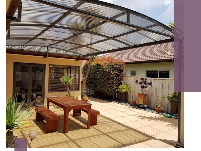 Навесы во двор под ключ в Валуйках — изготовление и монтаж