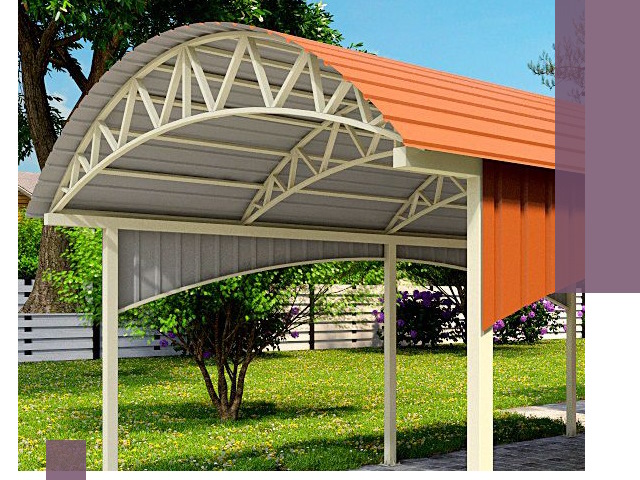 Навесы из профнастила под ключ в Валуйках — установка и монтаж