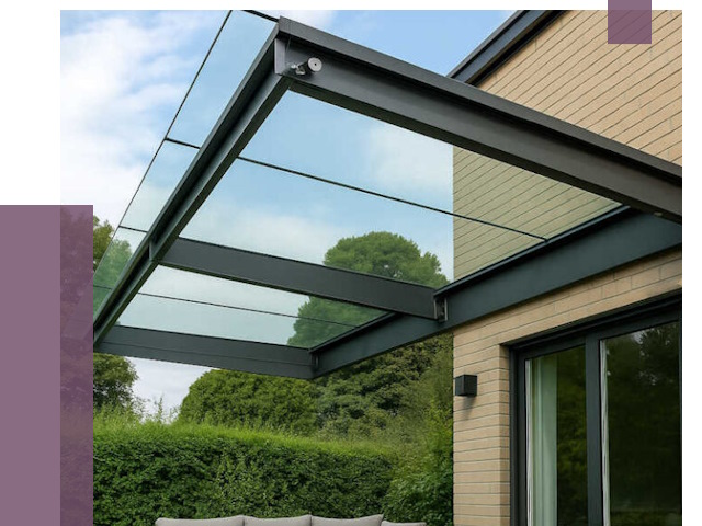 Стеклянные навесы и козырьки в Валуйках от 12774 руб.