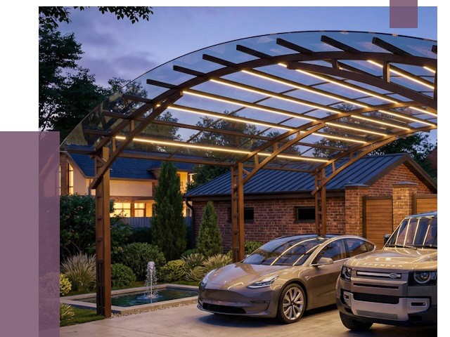 Металлические навесы в Валуйках от 13200 руб. под ключ — ПРОЛЁТ-Вли