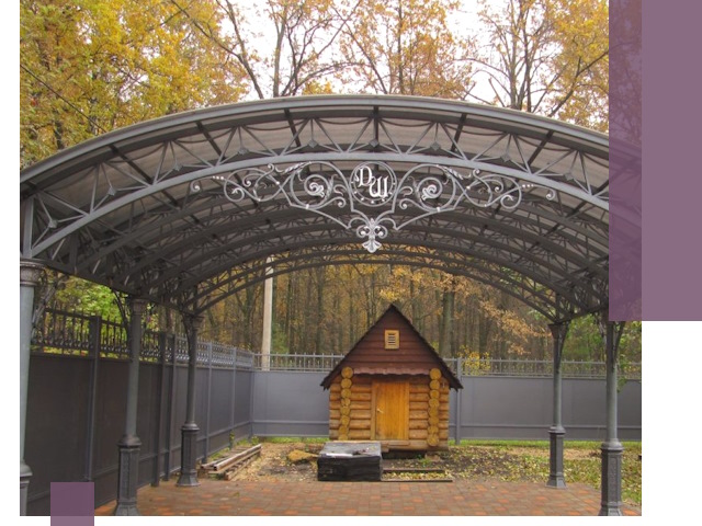 Кованые навесы премиум-класса под заказ в Валуйках