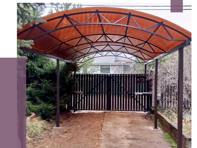 Арочные навесы в Валуйках от 13253 руб. — изготовление и монтаж | ПРОЛЁТ-Вли