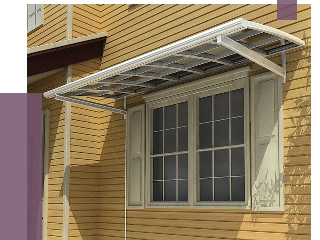 Козырьки над окнами в Валуйках от 7931 руб. — монтаж, покупки | ПРОЛЁТ-Вли