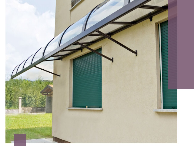 Козырьки над окнами в Валуйках — изготовление и монтаж по выгоде