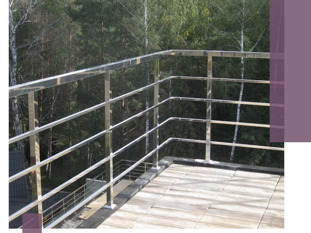 Парапеты из нержавеющей стали в Валуйках — изготовление и монтаж