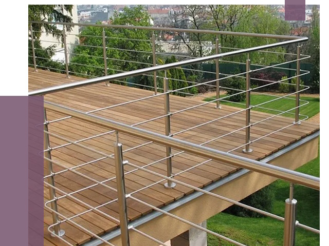 Алюминиевые парапеты в Валуйках под ключ от 8090 руб. 