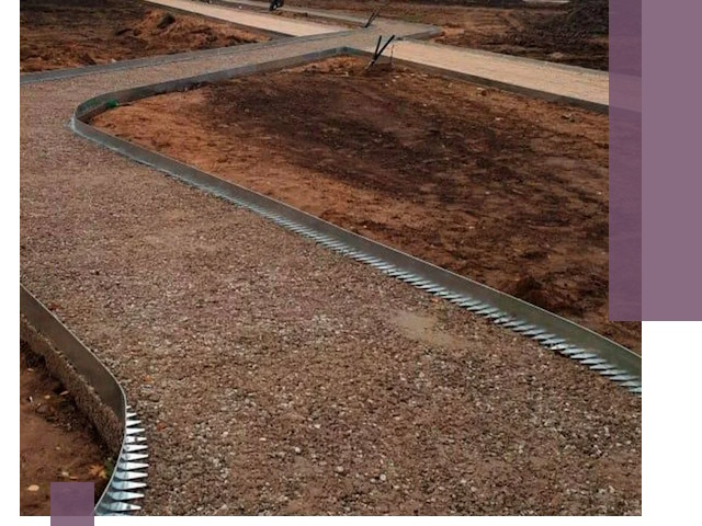 Металлические бордюры под ключ в Валуйках — изготовление и монтаж