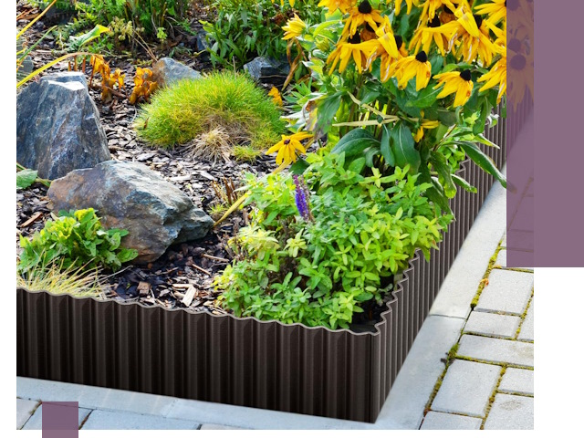 Металлические бордюры для клумб в Валуйках — производство и монтаж