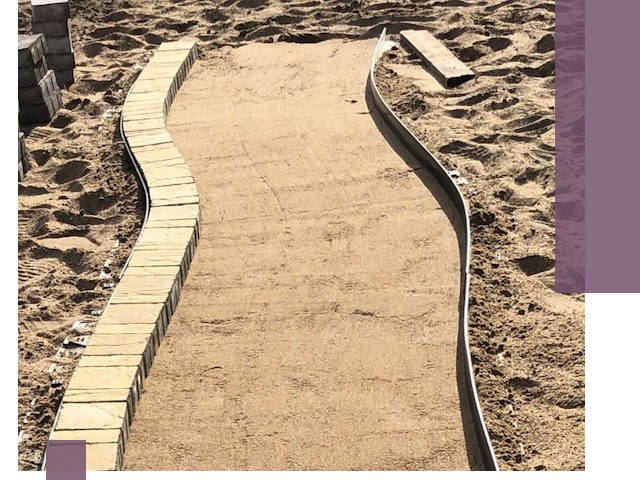 Металлические бордюры для тротуаров в Валуйках — прочные и долговечные