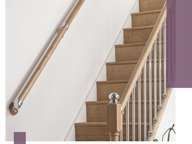 Пристенные поручни из стали и нержавейки под монтаж в Валуйках